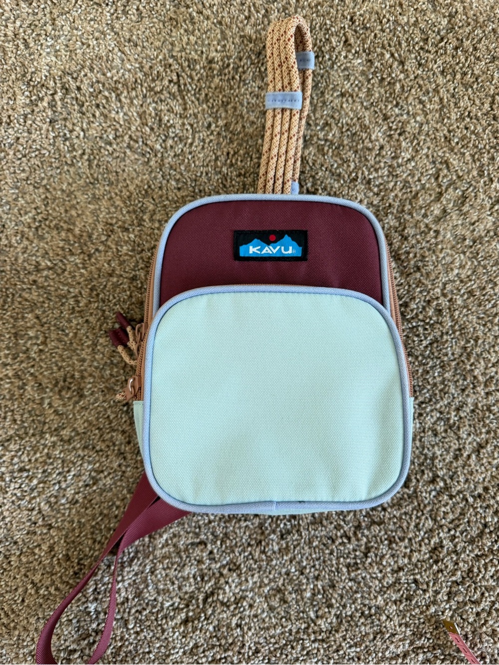 KAVU Pescadero Sling in Maroon & Teal